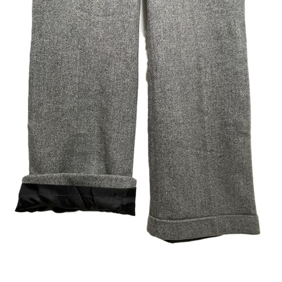 NWT Eddie Bauer Wool Blend Tweed Herringbone Dress Trousers Pants Gray 18 Lined - Picture 7 of 16